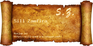 Sill Zamfira névjegykártya